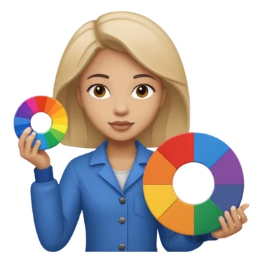 graphic designer , color wheel, photoshop icon sticker