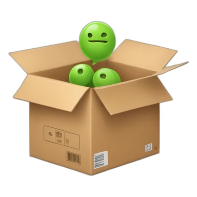 product in delivery box sticker