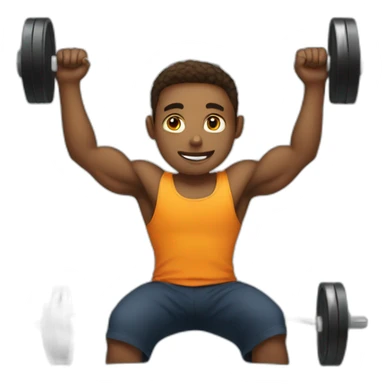 Boy in gym sticker