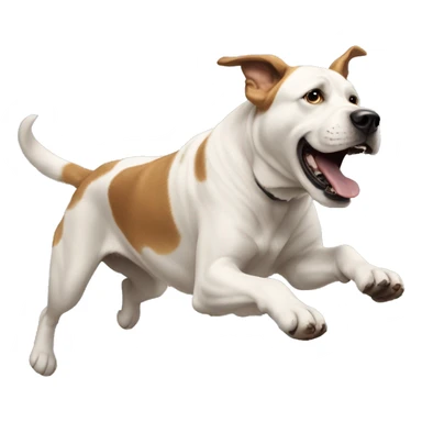 big dog jumping sticker