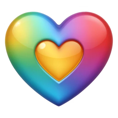 cœur, multicolore sticker