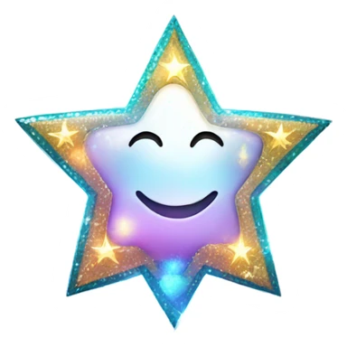 shine star sparkles sticker