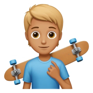 holding skateboard sticker