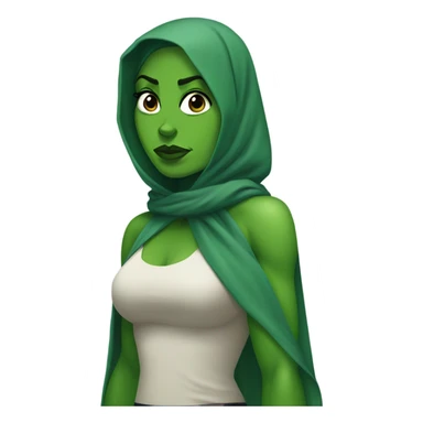 She hulk On Hijab sticker