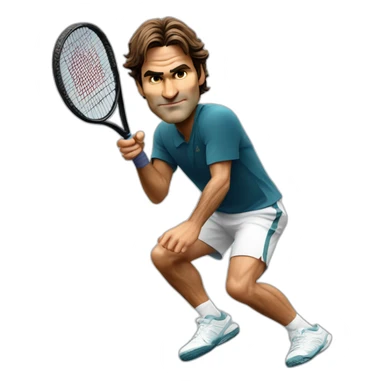 tennis player roger federer sticker