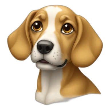 chien sur grenouille sticker