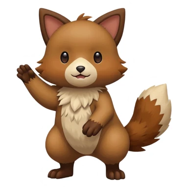 Rocruff-Pokémon, full body sticker