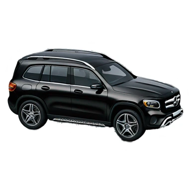 Black Mercedes Benz GLB sticker