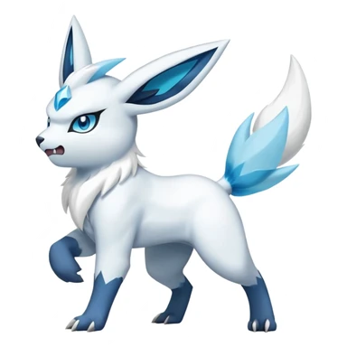 Absol-Glaceon-Zangoose-Hybrid (Full body) sticker