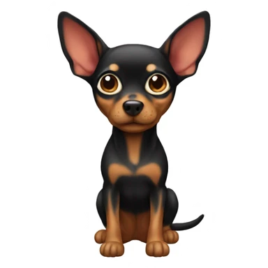 miniature pincher  sticker