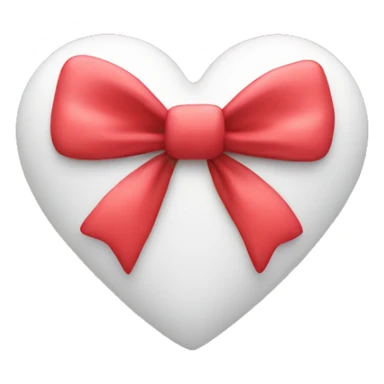 heart with bow sticker