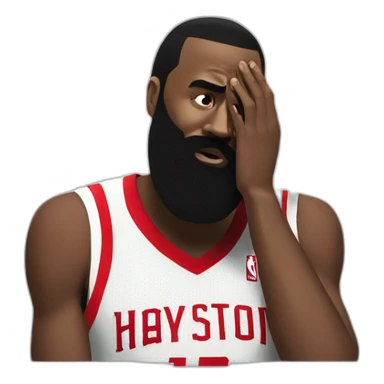 James Harden facepalm sticker