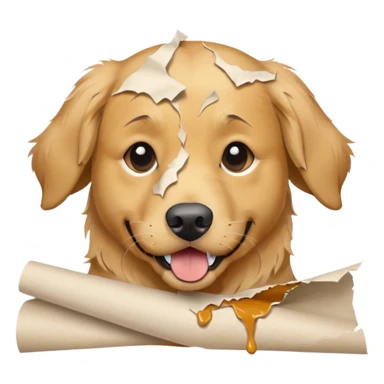 Dog ate homework  sticker
