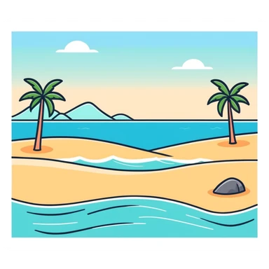 Beach vibes sticker