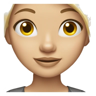 Blonde girl with grey pitbull  sticker