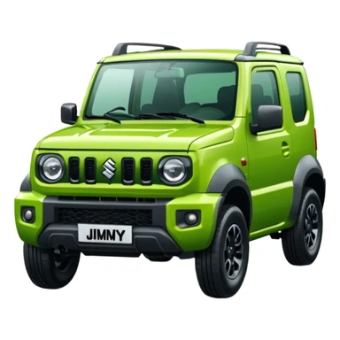 green suzuki jimny 2025 frontal angle sticker