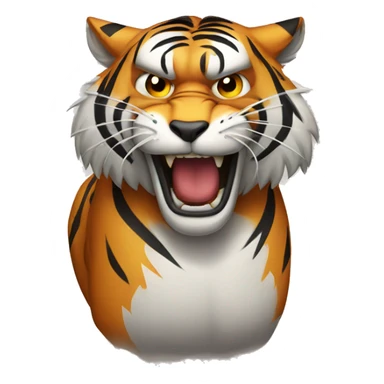 Angry tiger  sticker