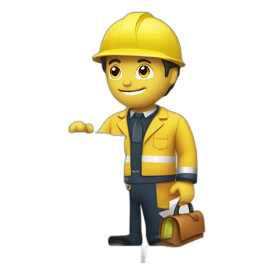 postman-always-rings-twice-yellow-safety-jacket sticker