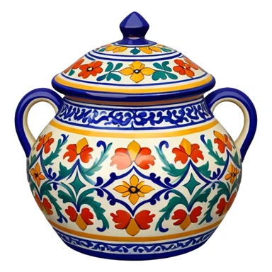 Colorful Talavera pot sticker