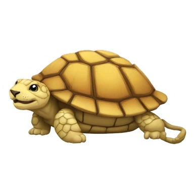 tortue avec un  lion sticker