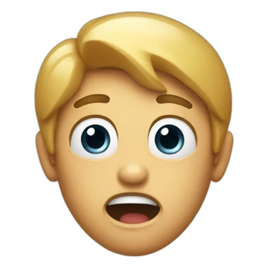 a face that is shocked and agry sticker