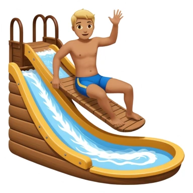 bed waterslide sticker