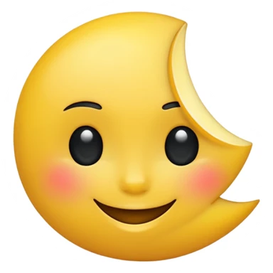 crea emojis de una luna sticker