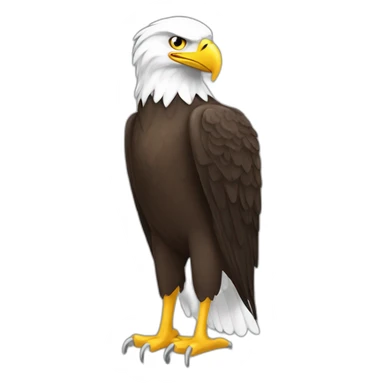 Bald Eagle Full Body sticker