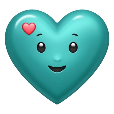 Teal heart with 'you rock 🌟!'  sticker