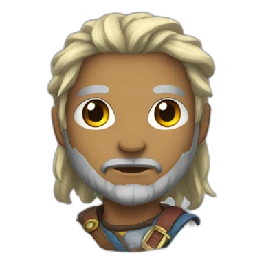 an colorful RPG character sticker