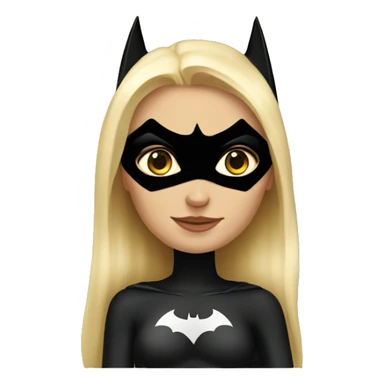 Feminine Batman with blonde  sticker