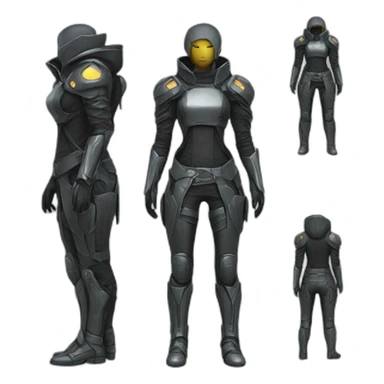 futuristic Technomancer pants armored sticker