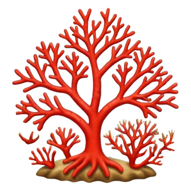 red Coral  sticker