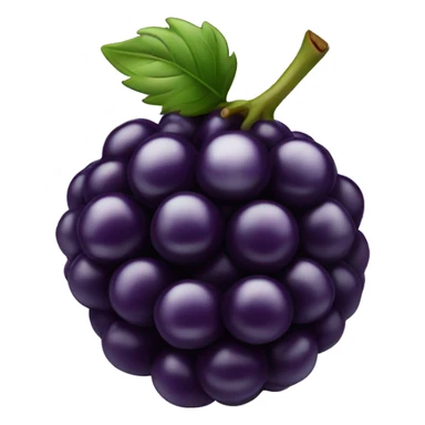 blackberry fruit with eye and smile sticker
