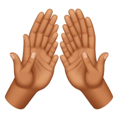 hands in a thinking position sticker