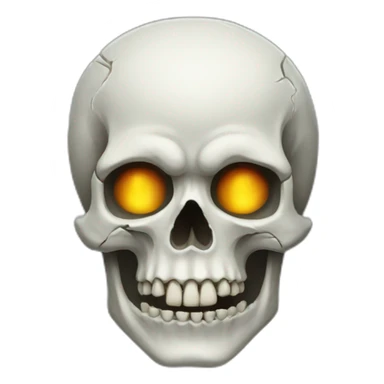 haloween skull sticker