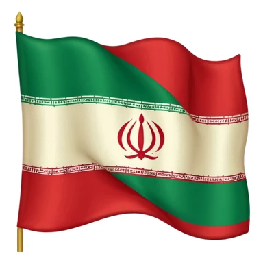 Old iran flag icon sticker