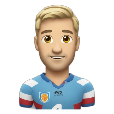 un joeur de rugby sticker