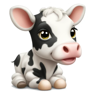 Baby cow sticker
