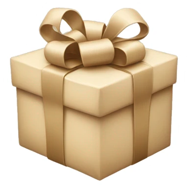 Beige present  sticker