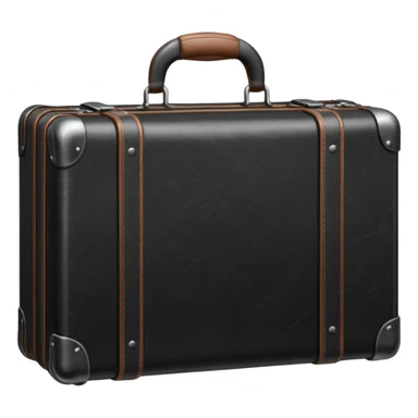 black suitcase sticker