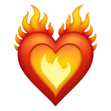 Make flaming hearts in all colours but heart would be separate nature sticker