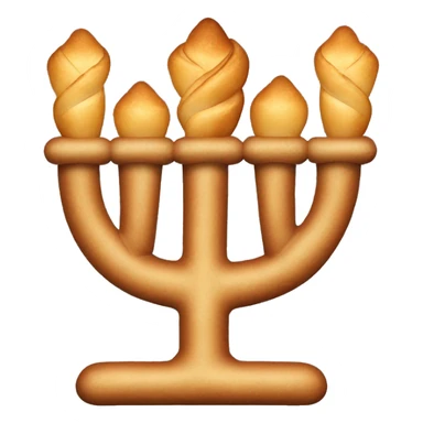 challah and menorah sticker