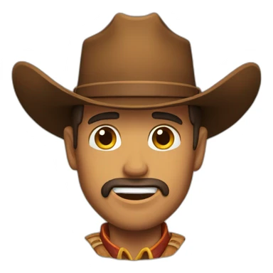 Cowboy Woody face sticker