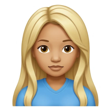 Tameka "Tiny" Cottle with long blonde hair sticker