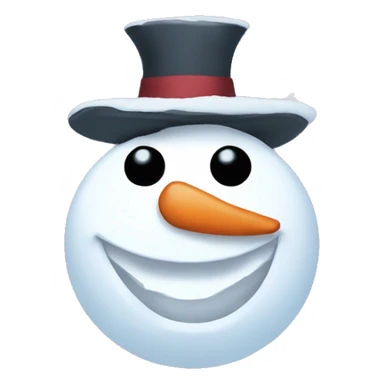 aesthetic snowman sticker