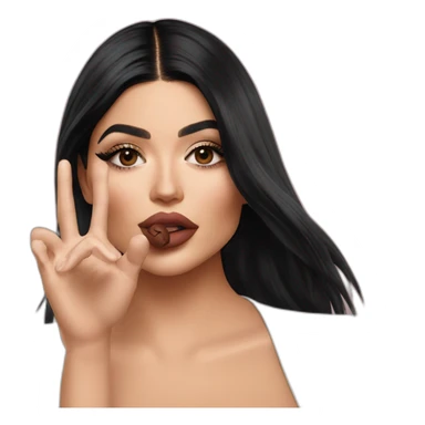 Kylie Jenner blowing a kiss sticker