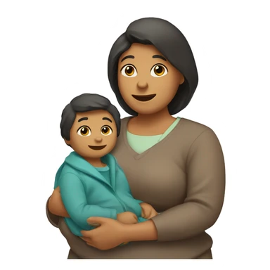 Mama oso con bebe oso sticker