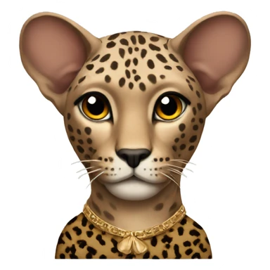 sphinx in a leopard sweater  sticker