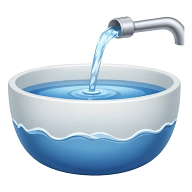A water bowl sticker